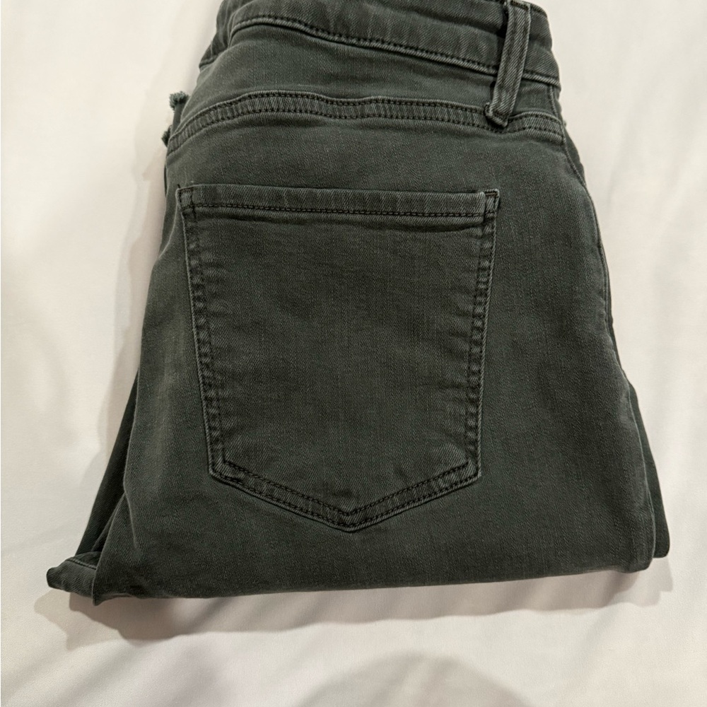 KUT From The Kluth Jeans‎ Women’s 8 Green Raw Hem Flare High Rise Designer Denim - Picture 11 of 11